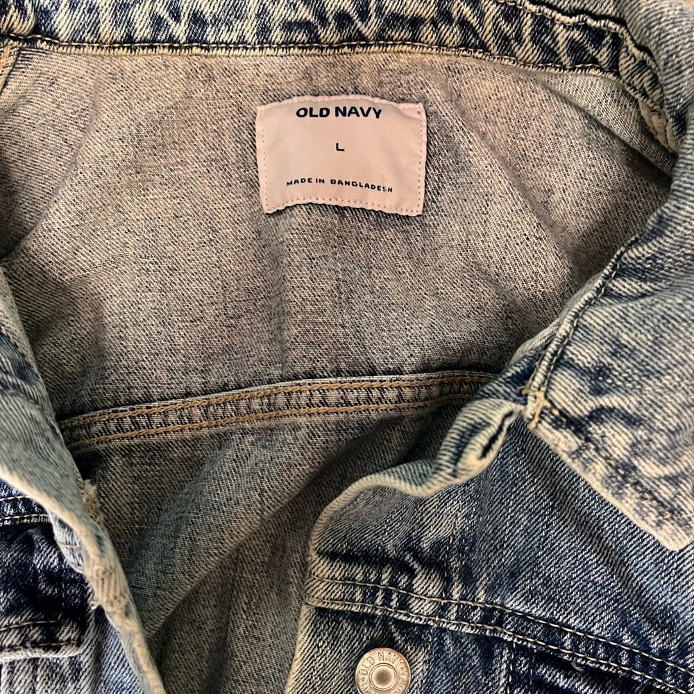 Old Navy Jean Jacket, Size Large - Picture 3 of 3
